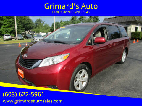 2011 Toyota Sienna for sale at Grimard's Auto in Hooksett NH