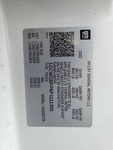 2023 Chevrolet Express 2500