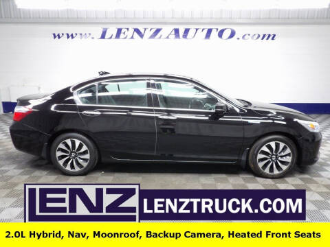 2015 Honda Accord Hybrid for sale at LENZ TRUCK CENTER in Fond Du Lac WI
