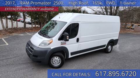 2017 RAM ProMaster for sale at Carlot Express in Stow MA