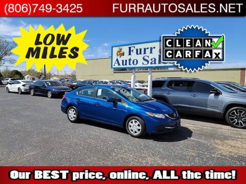 2015 Honda Civic for sale at FURR AUTO SALES in Lubbock TX