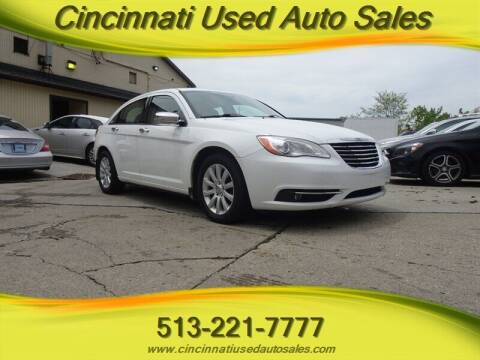 2013 Chrysler 200 for sale at Cincinnati Used Auto Sales in Cincinnati OH
