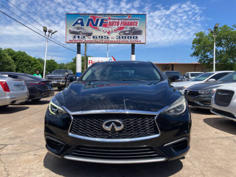2018 Infiniti QX30 for sale at ANF AUTO FINANCE in Houston TX