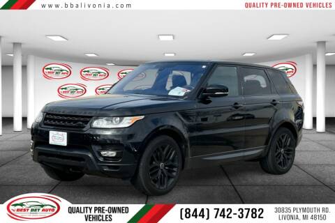 2016 Land Rover Range Rover Sport for sale at Best Bet Auto in Livonia MI