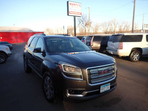 2013 GMC Acadia for sale at Marty's Auto Sales in Savage MN