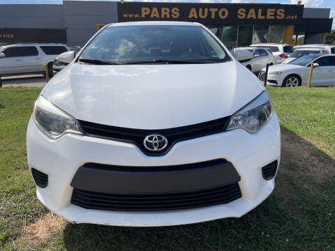 2014 Toyota Corolla for sale at Pars Auto Sales Inc in Stone Mountain GA