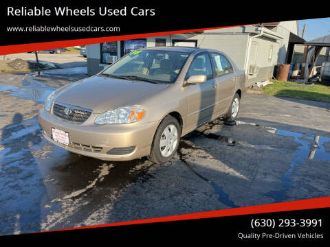 2008 Toyota Corolla for sale at Reliable Wheels Used Cars in West Chicago IL