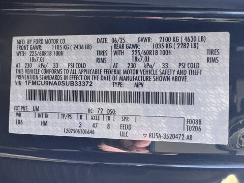 2025 Ford Escape ST-Line Select