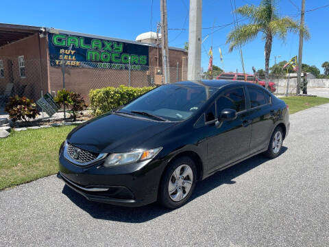 2013 Honda Civic for sale at Galaxy Motors Inc in Melbourne FL