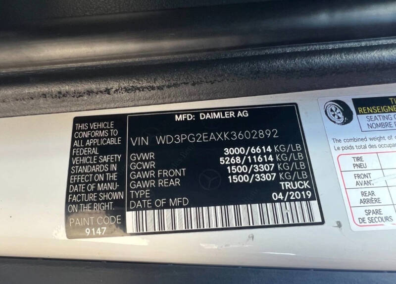 2019 Mercedes-Benz Metris Worker Cargo