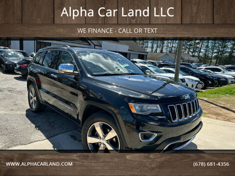 2016 Jeep Grand Cherokee for sale at Alpha Car Land LLC in Snellville GA