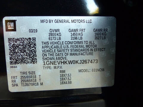 2019 Chevrolet Traverse LT Leather