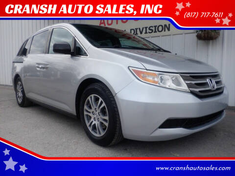 2013 Honda Odyssey for sale at CRANSH AUTO SALES, INC in Arlington TX