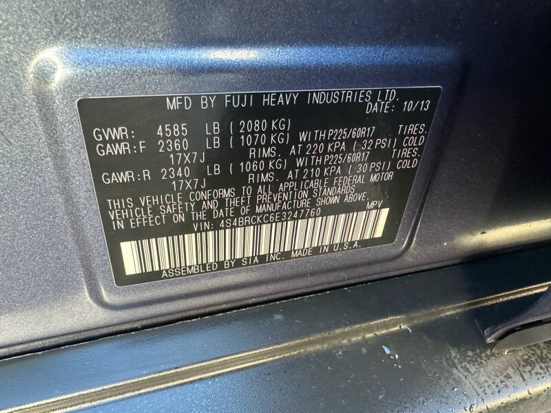 2014 Subaru Outback 2.5i Limited