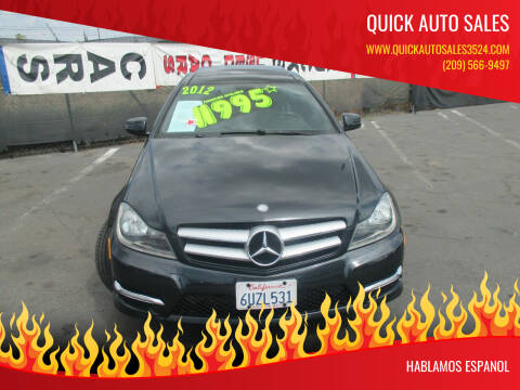 2012 Mercedes-Benz C-Class for sale at Quick Auto Sales in Ceres CA
