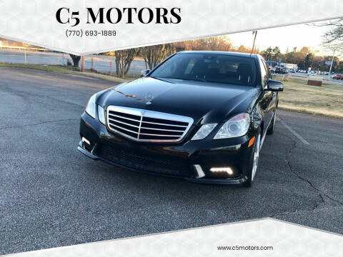 2010 Mercedes-Benz E-Class for sale at C5 Motors in Marietta GA