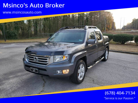 2012 Honda Ridgeline for sale at Msinco's Auto Broker in Snellville GA