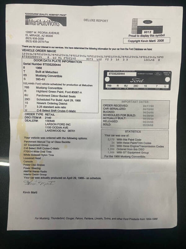 1968 Ford Mustang