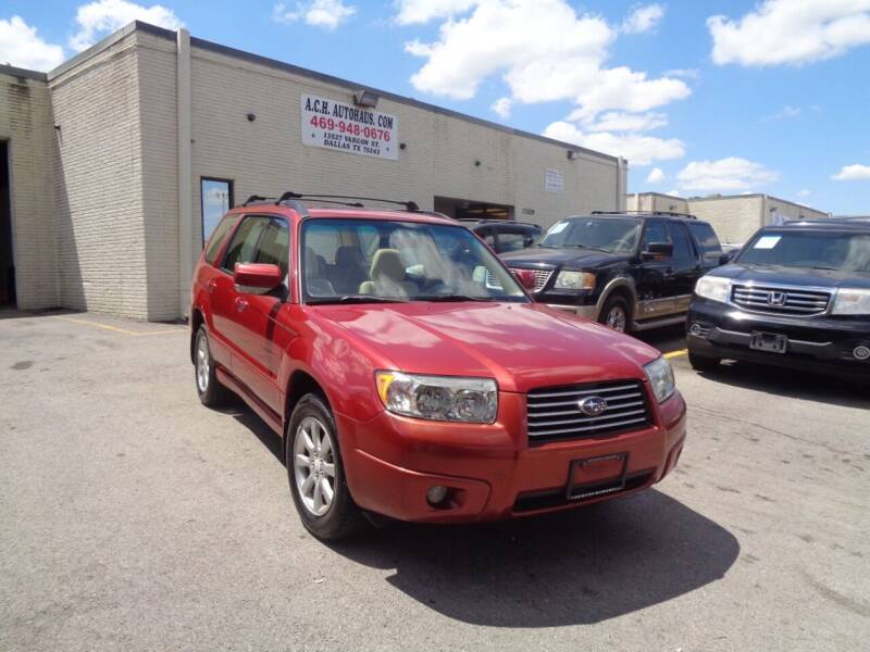 2008 Subaru Forester for sale at ACH AutoHaus in Dallas TX