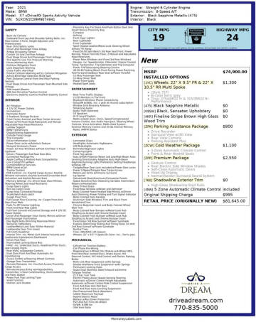 2021 BMW X7 xDrive40i