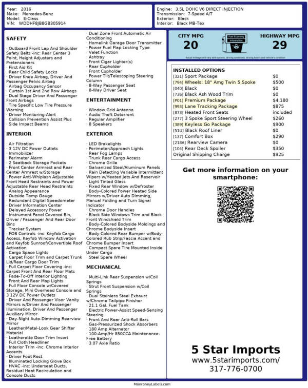 2016 Mercedes-Benz E-Class E 350 4MATIC