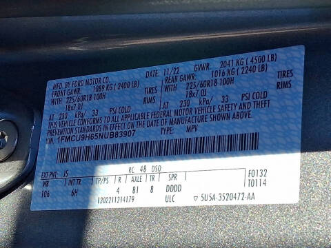 2022 Ford Escape SEL