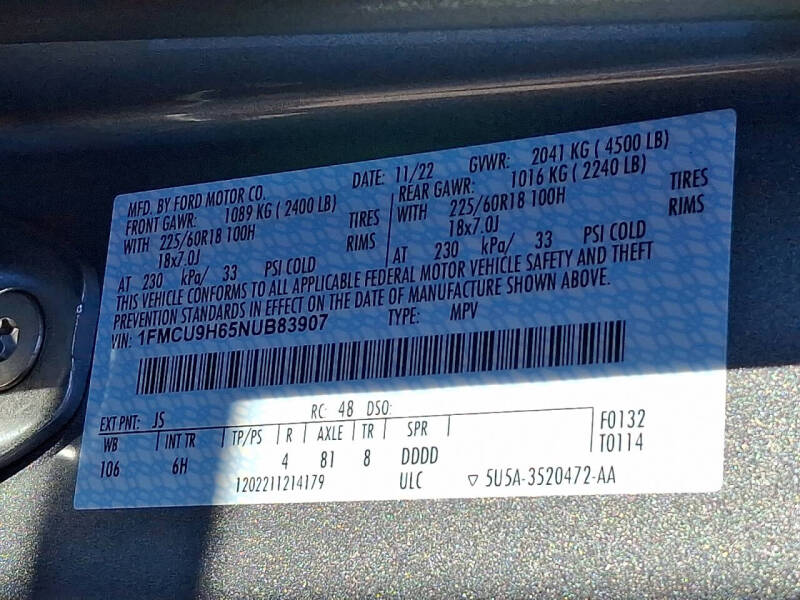 2022 Ford Escape SEL