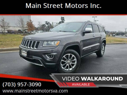 2015 Jeep Grand Cherokee for sale at Main Street Motors Inc. in Chantilly VA