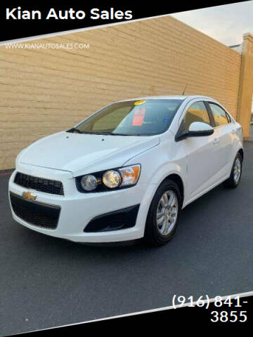 2013 Chevrolet Sonic for sale at Kian Auto Sales in Sacramento CA