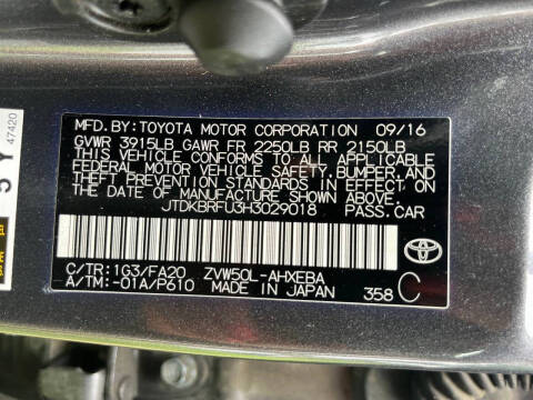 2017 Toyota Prius Two