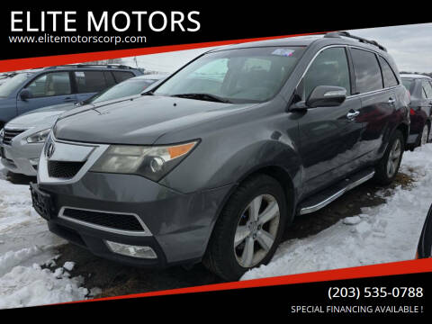 2010 Acura MDX for sale at ELITE MOTORS in West Haven CT