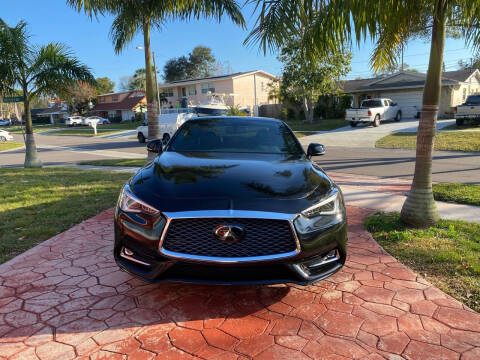 2019 Infiniti Q60 for sale at ONYX AUTOMOTIVE, LLC in Largo FL