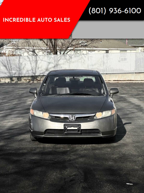 2008 Honda Civic for sale at INCREDIBLE AUTO SALES in Bountiful UT