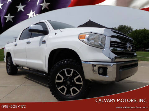 2017 Toyota Tundra for sale at Calvary Motors, Inc. in Bixby OK