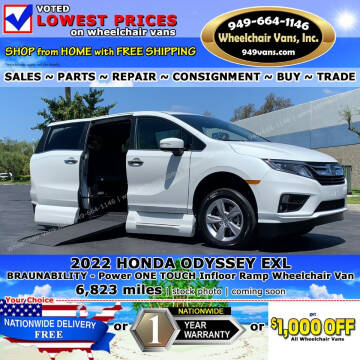2022 Honda Odyssey for sale at Wheelchair Vans Inc in Laguna Hills CA