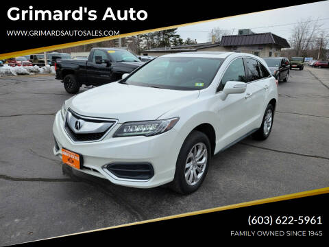 2018 Acura RDX for sale at Grimard's Auto in Hooksett NH