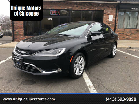 2015 Chrysler 200 for sale at Unique Motors of Chicopee in Chicopee MA