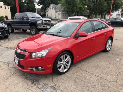 2012 Chevrolet Cruze for sale at Bibian Brothers Auto Sales & Service in Joliet IL