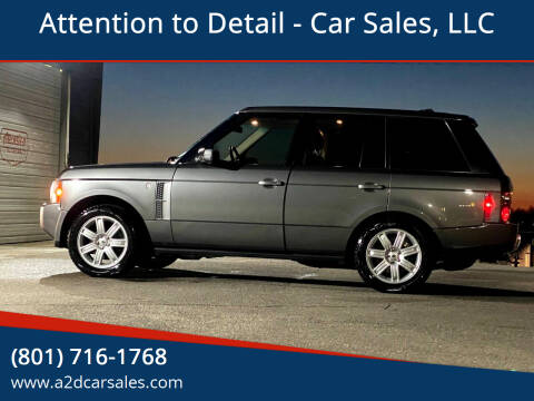 2008 Land Rover Range Rover for sale at Attention to Detail - Car Sales, LLC in Ogden UT