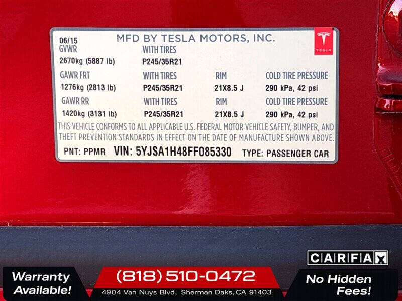 2015 Tesla Model S P85D