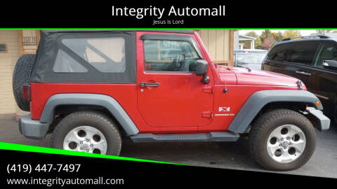 2009 Jeep Wrangler for sale at Integrity Automall in Tiffin OH