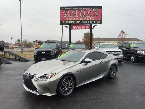 2017 Lexus RC 350 for sale at RAUL'S TRUCK & AUTO SALES, INC in Oklahoma City OK