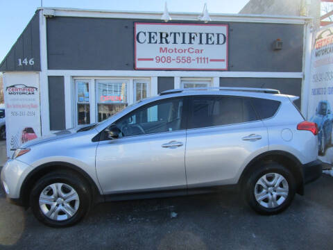 2013 Toyota RAV4 for sale at CERTIFIED MOTORCAR LLC in Roselle Park NJ