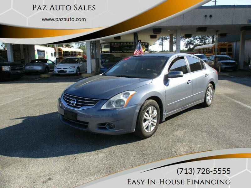 2012 Nissan Altima for sale at Paz Auto Sales in Houston TX