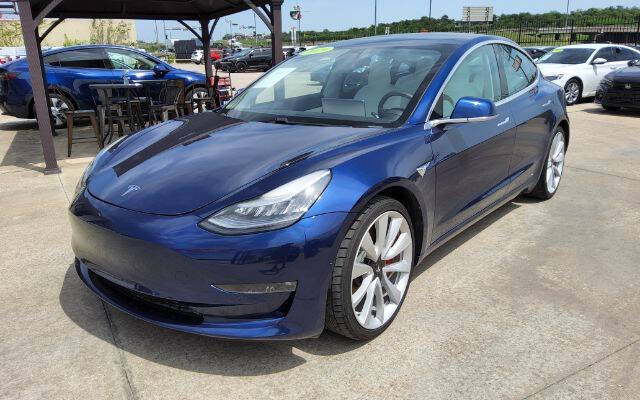 Dk. Blue 2019 Tesla Model 3 Long Range AWD Long Range 4dr Fastback 1