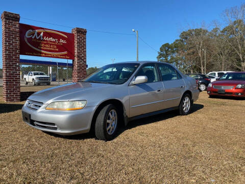 2002 Honda Accord for sale at C M Motors Inc in Florence SC