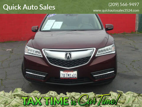 2014 Acura MDX for sale at Quick Auto Sales in Ceres CA