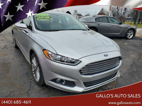 2014 Ford Fusion for sale at Gallo's Auto Sales in North Bloomfield OH