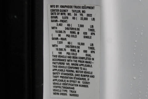 2022 Ford F-600 Super Duty