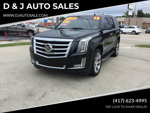 2015 Cadillac Escalade for sale at D & J AUTO SALES in Joplin MO